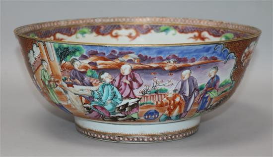 A Cantonese bowl 29cm diam